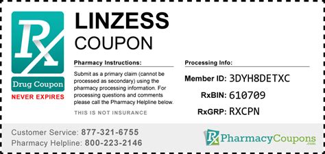 Printable Coupon For Linzess